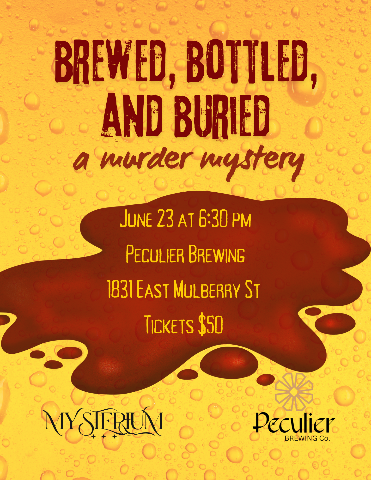 Brewed, Bottled, and Buried: A Murder Mystery poster